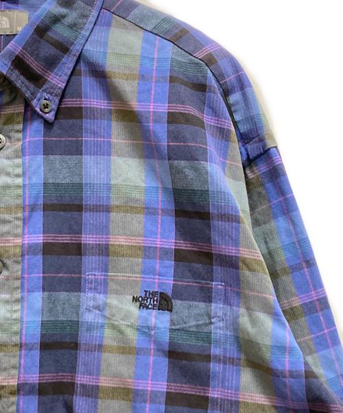THE NORTH FACE（ザ ノース フェイス）THE NORTH FACE (ザ ノース フェイス) ロングスリーブマドラスシャツ ブルー サイズ:Mの古着・服飾アイテム