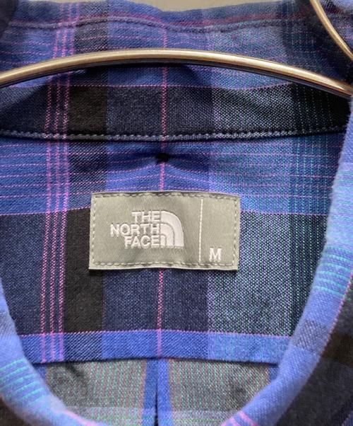 THE NORTH FACE（ザ ノース フェイス）THE NORTH FACE (ザ ノース フェイス) ロングスリーブマドラスシャツ ブルー サイズ:Mの古着・服飾アイテム