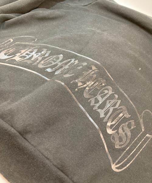 CHROME HEARTS（クロムハーツ）CHROME HEARTS (クロムハーツ) スクロールラベルプリント 裏地サーマルプルオーバーパーカー ブラック サイズ:Mの古着・服飾アイテム