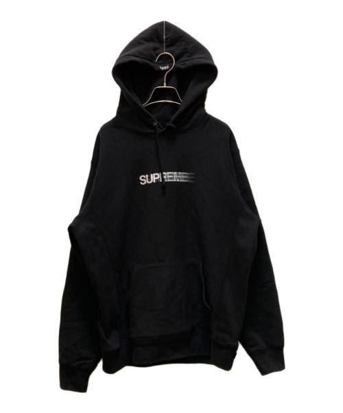 SUPREME（シュプリーム）SUPREME (シュプリーム) モーションロゴ フーデッドスウェットシャツ ブラック サイズ:Ⅼの古着・服飾アイテム