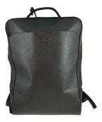 TAKEO KIKUCHIタケオキクチ）の古着「フルベジタブルレザー バックパック」｜ブラック