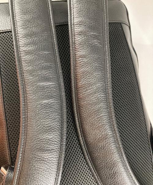 TAKEO KIKUCHI（タケオキクチ）TAKEO KIKUCHI (タケオキクチ) フルベジタブルレザー バックパック ブラックの古着・服飾アイテム