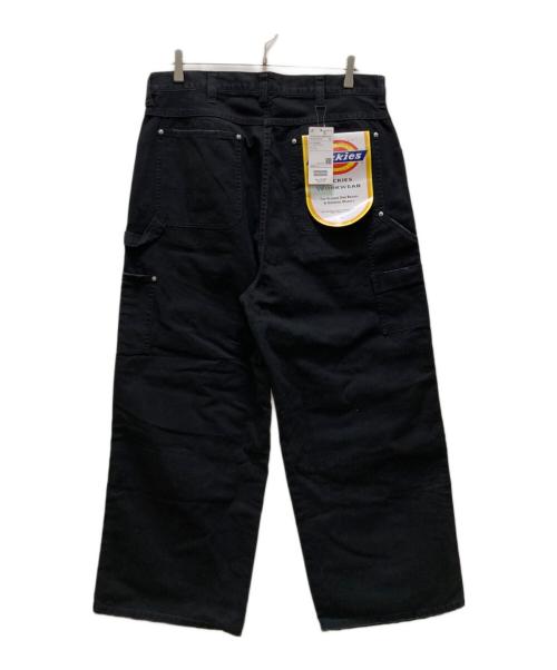 BEAMS（ビームス）BEAMS (ビームス) Dickies (ディッキーズ) FUTURE ARCHIVE (フューチャー アーカイブ) ダブルニーパンツ ブラック サイズ:L 未使用品の古着・服飾アイテム