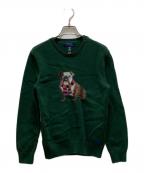 POLO RALPH LAURENポロ・ラルフローレン）の古着「ブルドックデザインニット」｜グリーン