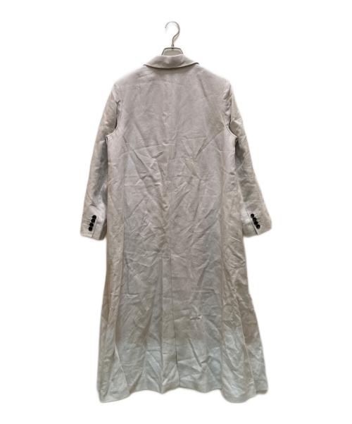 ebure（エブール）EBURE (エブール) 1Bロングコート ベージュ サイズ:38の古着・服飾アイテム