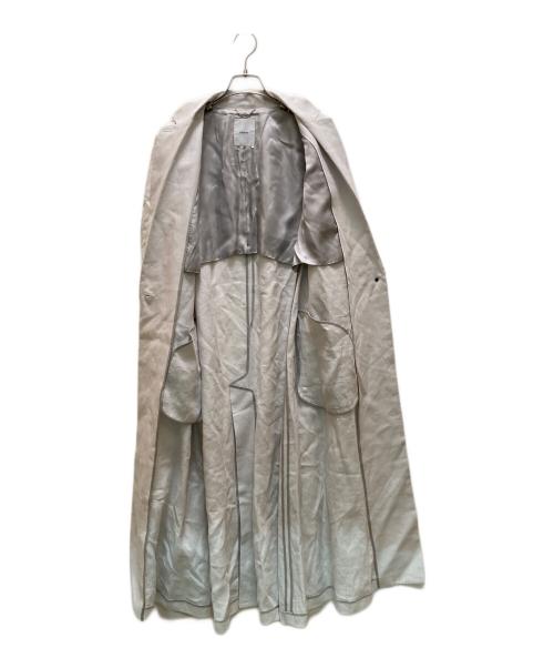 ebure（エブール）EBURE (エブール) 1Bロングコート ベージュ サイズ:38の古着・服飾アイテム