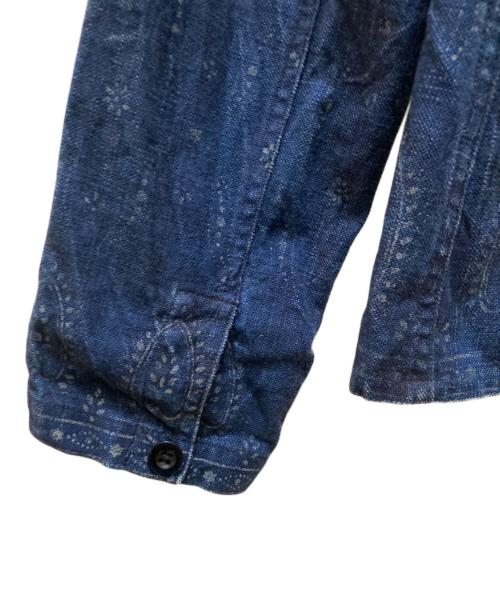 RALPH LAUREN（ラルフローレン）RALPH LAUREN (ラルフローレン) ペイズリーチャイナデニムジャケット インディゴ サイズ:14の古着・服飾アイテム