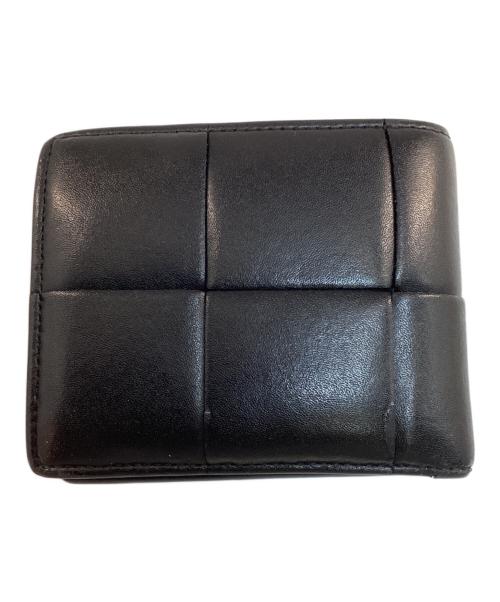 BOTTEGA VENETA（ボッテガベネタ）BOTTEGA VENETA (ボッテガベネタ) カセット 2つ折り財布 ブラックの古着・服飾アイテム
