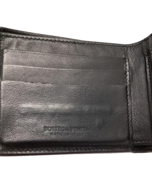 BOTTEGA VENETA（ボッテガベネタ）BOTTEGA VENETA (ボッテガベネタ) カセット 2つ折り財布 ブラックの古着・服飾アイテム