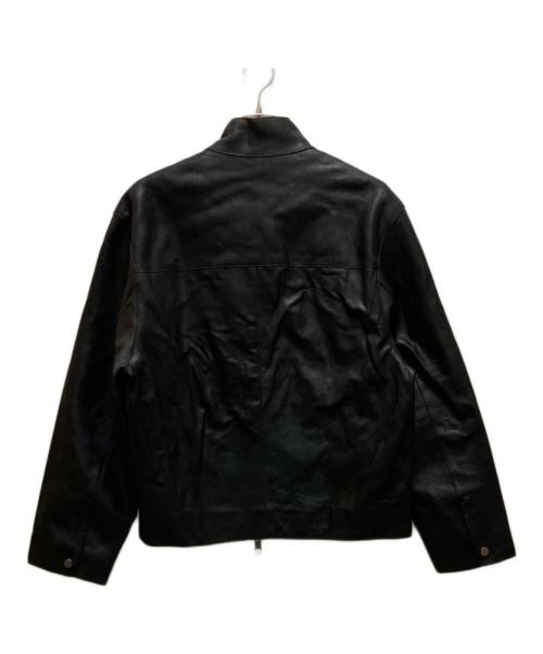 ZARA（ザラ）ZARA (ザラ) ポケットデザイン スタンドカラーカウレザ-ジャケット ブラック サイズ:M 未使用品の古着・服飾アイテム