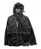 C.P COMPANYシーピーカンパニー）の古着「TOOB TWO コーティング加工ゴーグルジャケット」｜グレー(RAVEN)