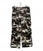 A FEW GOOD KIDSアフューグッドキッズ）の古着「CAMO CARGO TROUSERS」｜ブラック