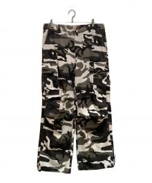 A FEW GOOD KIDS（アフューグッドキッズ）の古着「CAMO CARGO TROUSERS」｜ブラック