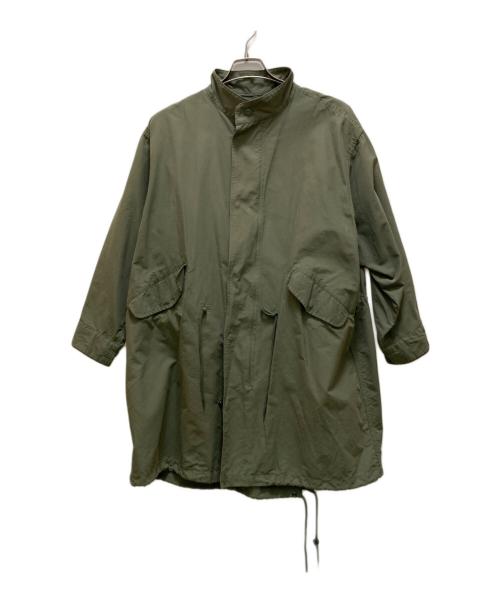 URBAN RESEARCH DOORS（アーバンリサーチドアーズ）URBAN RESEARCH DOORS (アーバンリサーチドアーズ) スタンドカラーモッズコート グリーン サイズ:1の古着・服飾アイテム