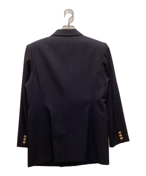 DAKS（ダックス）DAKS (ダックス) 金釦ダブルテーラードジャケット ブラック サイズ:11の古着・服飾アイテム