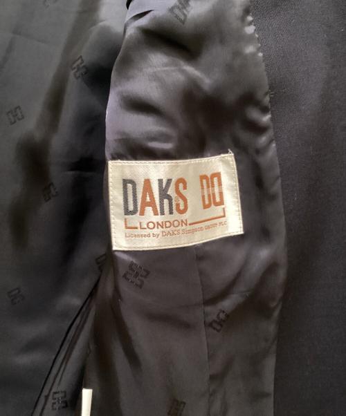 DAKS（ダックス）DAKS (ダックス) 金釦ダブルテーラードジャケット ブラック サイズ:11の古着・服飾アイテム