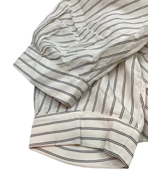 KUMIKYOKU（クミキョク）KUMIKYOKU (クミキョク) バンドカラーティアードブラウス ホワイト サイズ:3の古着・服飾アイテム