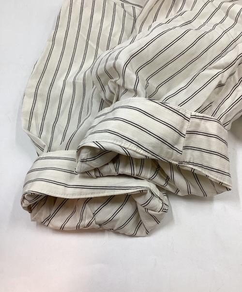 KUMIKYOKU（クミキョク）KUMIKYOKU (クミキョク) バンドカラーティアードブラウス ホワイト サイズ:3の古着・服飾アイテム