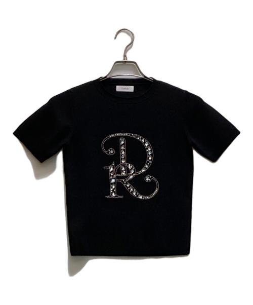 darich（ダーリッチ）Darich (ダーリッチ) ビジューDRニットトップス ブラック サイズ:Freeの古着・服飾アイテム