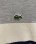 中古・古着 LACOSTE (ラコステ) ブロッキングポロシャツ グレー×グリーン サイズ:S：5000円