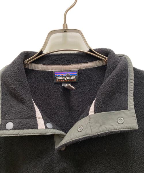 Patagonia SYNCHILLA（パタゴニア シンチラ）Patagonia SYNCHILLA (パタゴニア シンチラ) シンチラTスナッププルオーバー ブラック サイズ:Sの古着・服飾アイテム