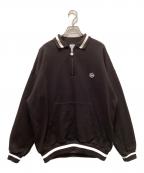 KEBOZケボズ）の古着「ハーフジップスウェット」｜ブラック