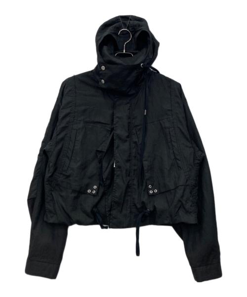 BED J.W. FORD（ベッドフォード）BED J.W. FORD (ベッドフォード) ショートナイロンフーデッドジャケット ブラックの古着・服飾アイテム