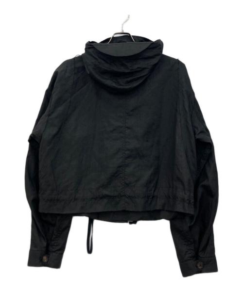 BED J.W. FORD（ベッドフォード）BED J.W. FORD (ベッドフォード) ショートナイロンフーデッドジャケット ブラックの古着・服飾アイテム