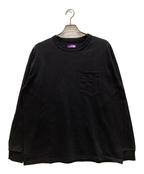 THE NORTHFACE PURPLELABEL（ザ・ノースフェイス パープルレーベル）THE NORTHFACE PURPLELABEL (ザ・ノースフェイス パープルレーベル) 8oz フィールド ロングスリーブ ポケットTシャツ ブラック サイズ:L 未使用品の古着・服飾アイテム
