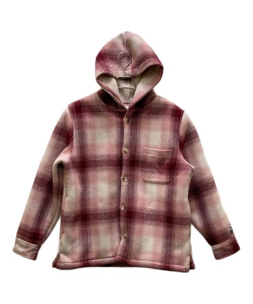 KITH（キス）KITH (キス) 裏ボアフーデッドチェックジャケット ピンク×パープル サイズ:Mの古着・服飾アイテム