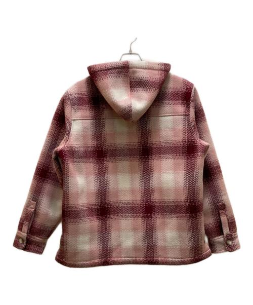 KITH（キス）KITH (キス) 裏ボアフーデッドチェックジャケット ピンク×パープル サイズ:Mの古着・服飾アイテム