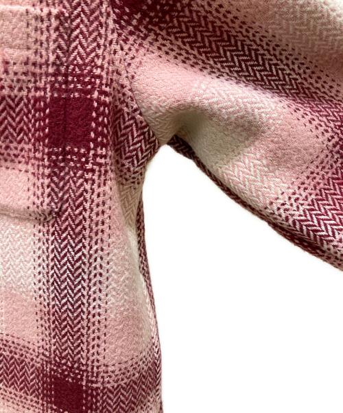 KITH（キス）KITH (キス) 裏ボアフーデッドチェックジャケット ピンク×パープル サイズ:Mの古着・服飾アイテム