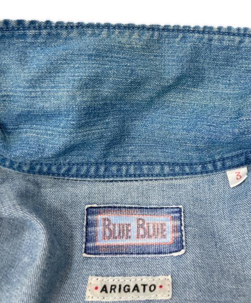 BLUE BLUE（ブルーブルー）BLUE BLUE (ブルーブルー) デニムカバーオール インディゴ サイズ:SIZE3の古着・服飾アイテム