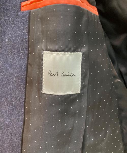PAUL SMITH（ポールスミス）Paul Smith (ポールスミス) 裏地ドット カシミヤブレンドチェスターコート ネイビー サイズ:M2の古着・服飾アイテム