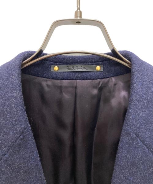 PAUL SMITH（ポールスミス）Paul Smith (ポールスミス) 裏地ドット カシミヤブレンドチェスターコート ネイビー サイズ:M2の古着・服飾アイテム