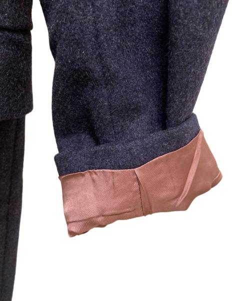 PAUL SMITH（ポールスミス）Paul Smith (ポールスミス) 裏地ドット カシミヤブレンドチェスターコート ネイビー サイズ:M2の古着・服飾アイテム
