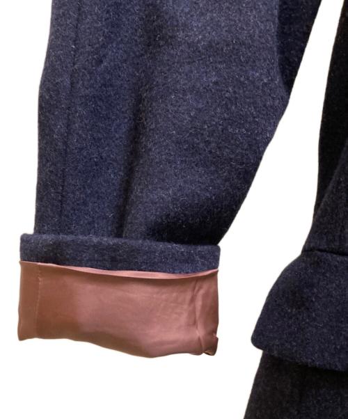 PAUL SMITH（ポールスミス）Paul Smith (ポールスミス) 裏地ドット カシミヤブレンドチェスターコート ネイビー サイズ:M2の古着・服飾アイテム