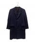 Paul Smith（ポールスミス）の古着「裏地ドット カシミヤブレンドチェスターコート」｜ネイビー