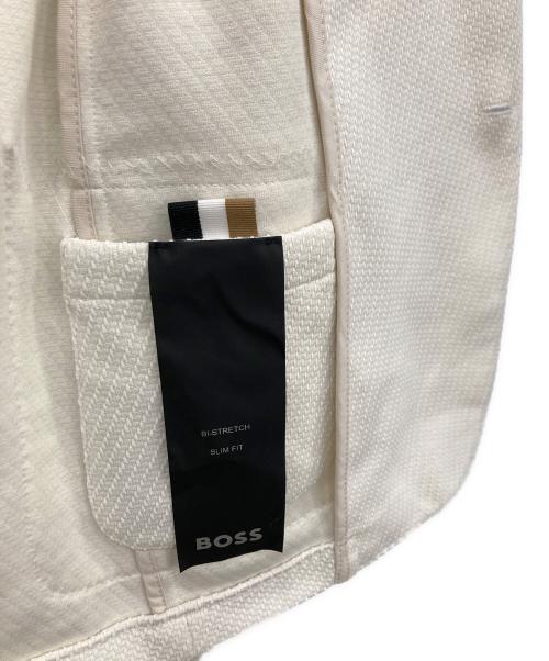 BOSS（ボス）BOSS (ボス) 2Bテーラードジャケット ホワイト サイズ:UK50の古着・服飾アイテム