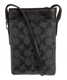 COACH（コーチ）の古着「レザーショルダーバッグ」｜ブラック