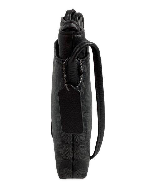 COACH（コーチ）COACH (コーチ) レザーショルダーバッグ ブラックの古着・服飾アイテム