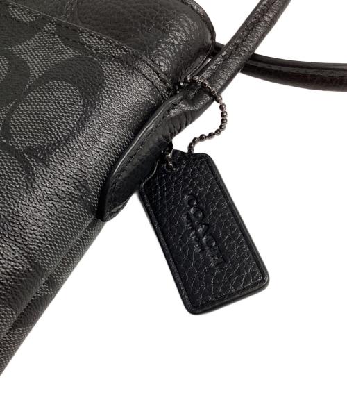 COACH（コーチ）COACH (コーチ) レザーショルダーバッグ ブラックの古着・服飾アイテム