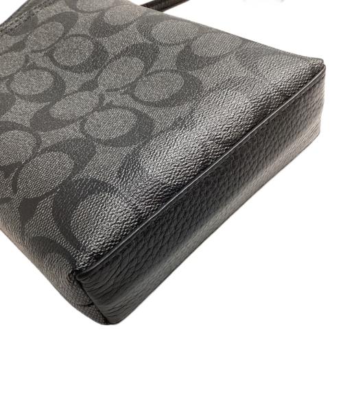 COACH（コーチ）COACH (コーチ) レザーショルダーバッグ ブラックの古着・服飾アイテム