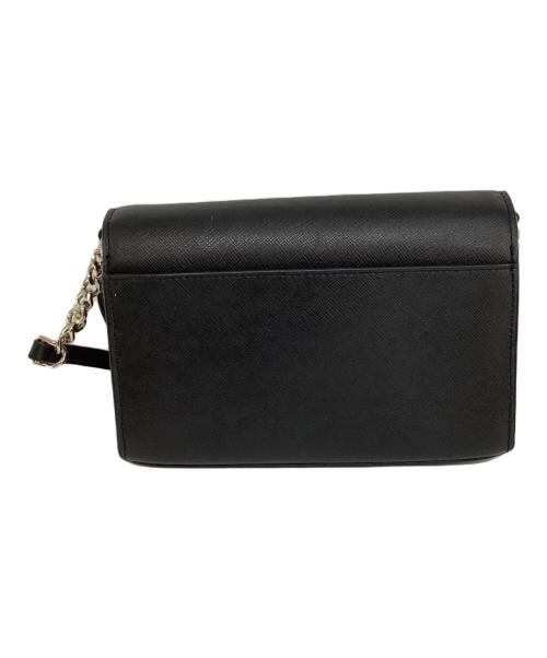 Kate Spade（ケイトスペード）Kate Spade (ケイトスペード) レザーショルダーバッグ ブラックの古着・服飾アイテム