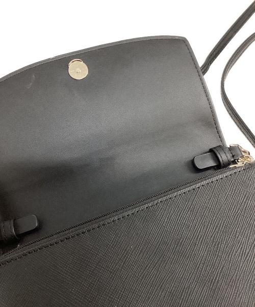 Kate Spade（ケイトスペード）Kate Spade (ケイトスペード) レザーショルダーバッグ ブラックの古着・服飾アイテム