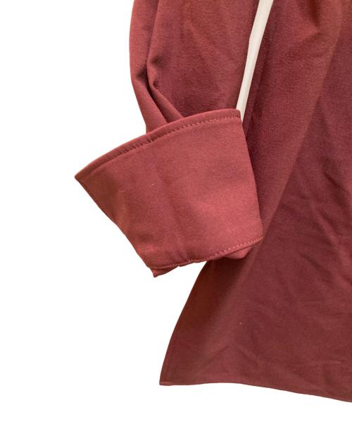 PLST（プラステ）PLST (プラステ) スタンドカラーシャツ ブラウン サイズ:Mの古着・服飾アイテム