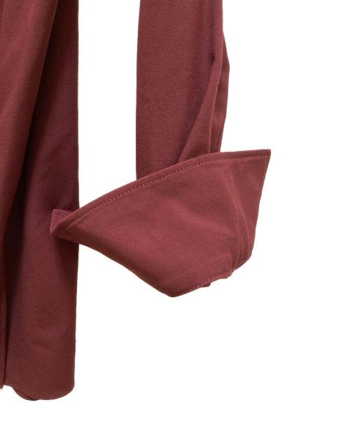 PLST（プラステ）PLST (プラステ) スタンドカラーシャツ ブラウン サイズ:Mの古着・服飾アイテム