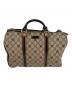 GUCCI（グッチ）の古着「ハートプリントボストンバック」｜ベージュ