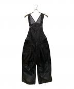 glambグラム）の古着「リップストップナイロンビッグオーバーオール」｜ブラック
