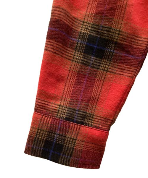 glamb（グラム）glamb (グラム) jean－michelbasquiat バスキアチェックシャツ レッド サイズ:34の古着・服飾アイテム